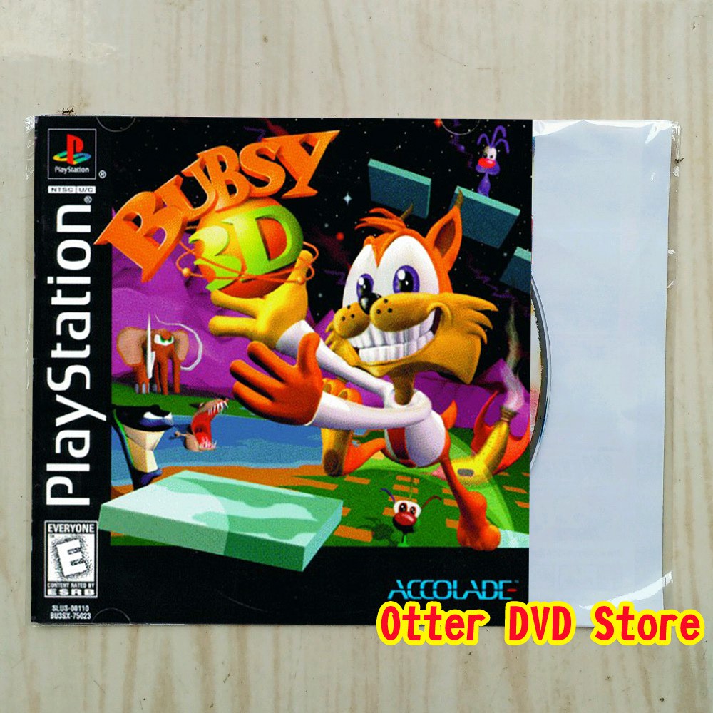 Kaset CD Game Ps1 Ps 1 Bubsy 3D - Furbitten Planet