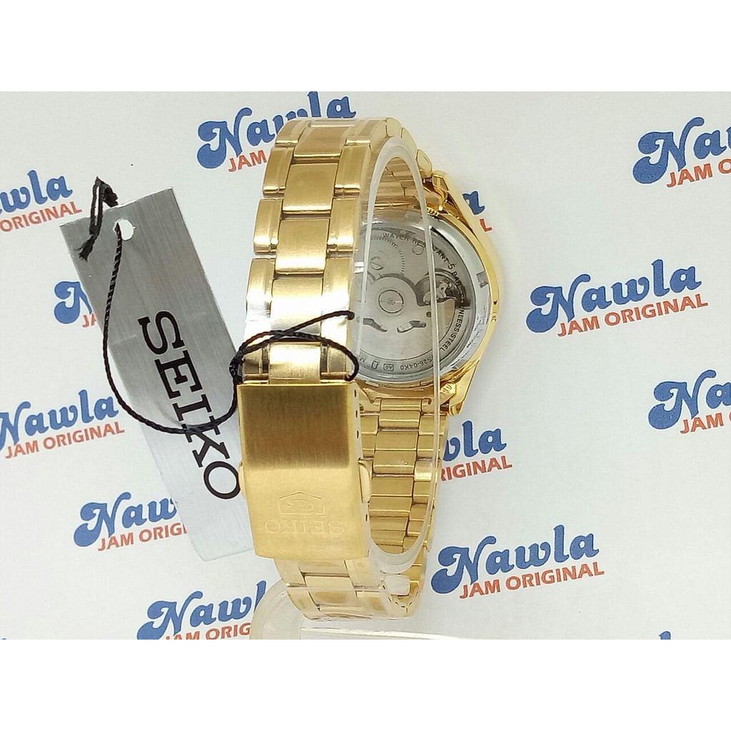 Seiko 5 Ladies SNK876K1 Gold Polished - Jam Tangan Wanita SNK876