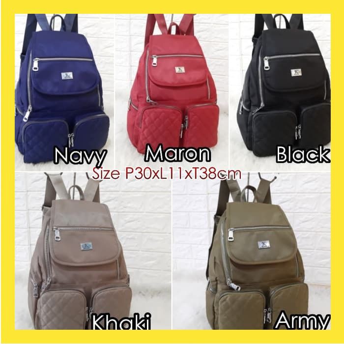 TAS RANSEL WANITA IMPORT KLUM ORI STYLISH BACKPACK PREMIUM QUALITY FS132