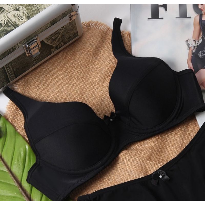 FIORI Bra ESIMA BLACK | Bra Kawat Tanpa Busa Kait 2
