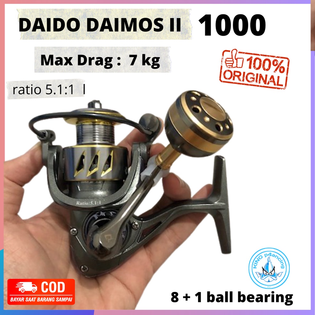 Reel Pancing DAIDO Daimos II 1000 Power Handle Bonus Handel