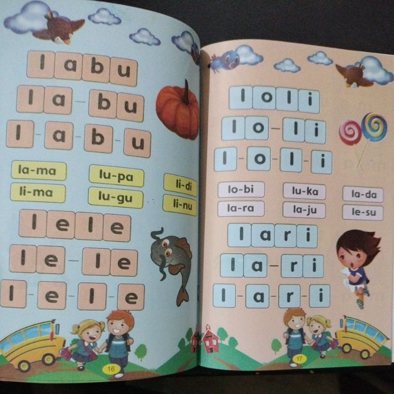 buku latihan mengeja kata 32 halaman (15x24cm)