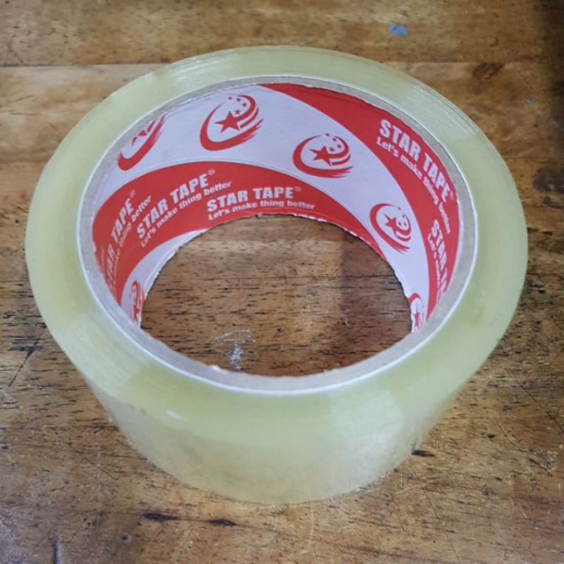 

Lakban Clear 45mm 100 Yard - Bening - Tebal 45 mikron - Tidak Mudah Putus - Cocok Untuk Packing Bubble Wrap - Tempel Kuat di Kardus