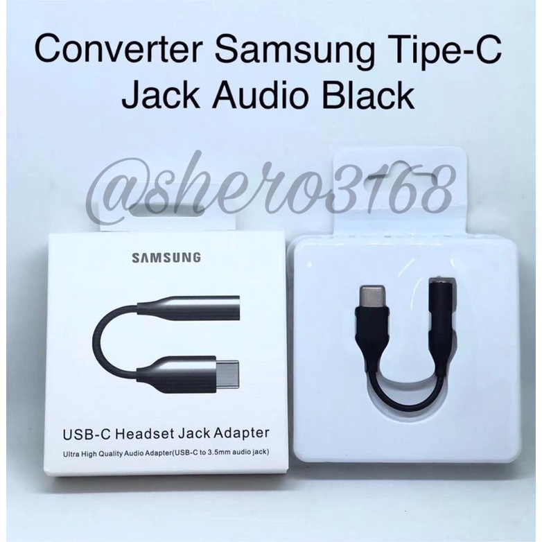 Converter Audio Type c Samsung USB C Headset jack adapter to 3.5mm