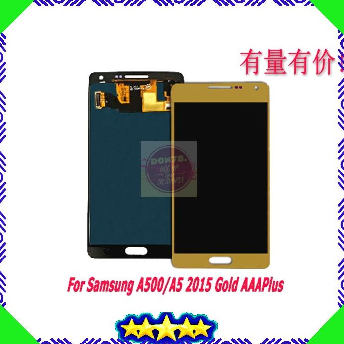 Acc Hp Lcd Touchscreen Samsung A500 A5 2015 Gold Contras Lcd Ts Sms