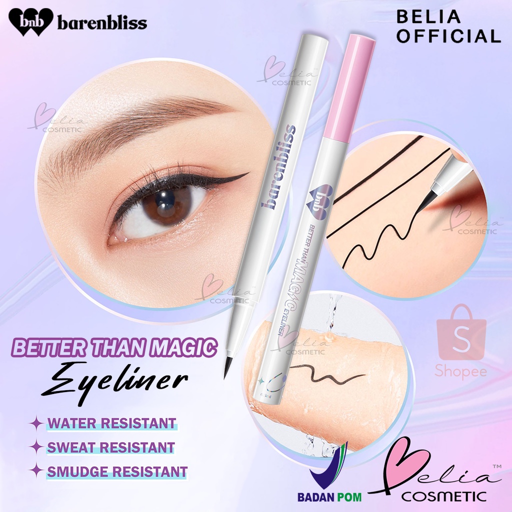 ❤ BELIA ❤ BNB BARENBLISS Better Than Magic Eyeliner 01 Patronus Black | BPOM