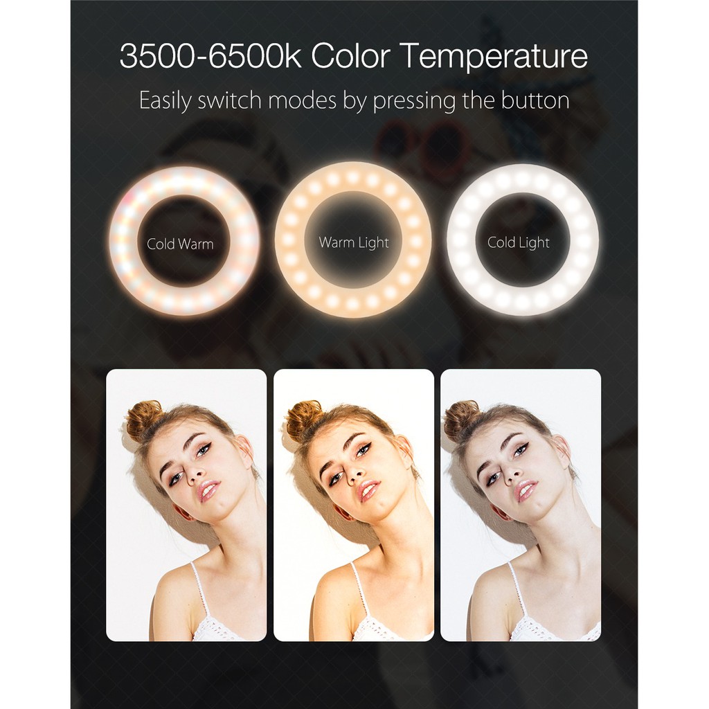 RING FILL LIGHT For Photo Studio Live Streaming Youtube Videos and Tiktok Multiple Color Temperature