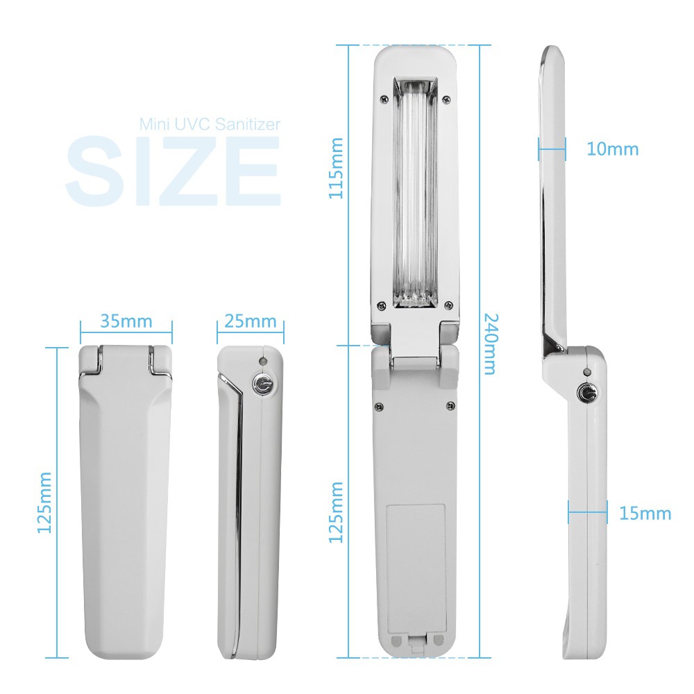 Lampu UV Portable Disinfektan Germicidal Lamp Sterilization 2W - Murah