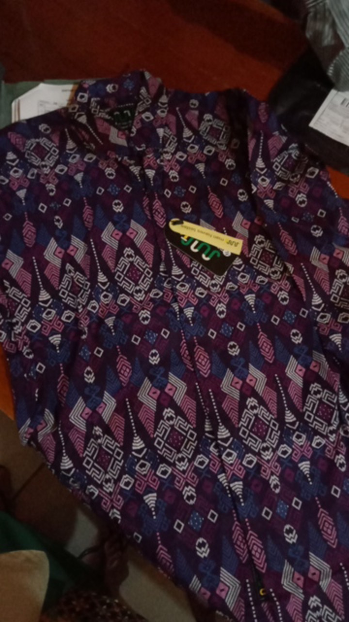 New Arrival Distro Batik Pria Bordir Sogan Hrb026 Batikaf Notoarto Batik Ipnu-ipnu Hem Pria Bel