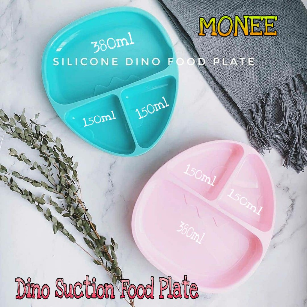 MONEE DINOSOUR SUCTION FOOD PLATE