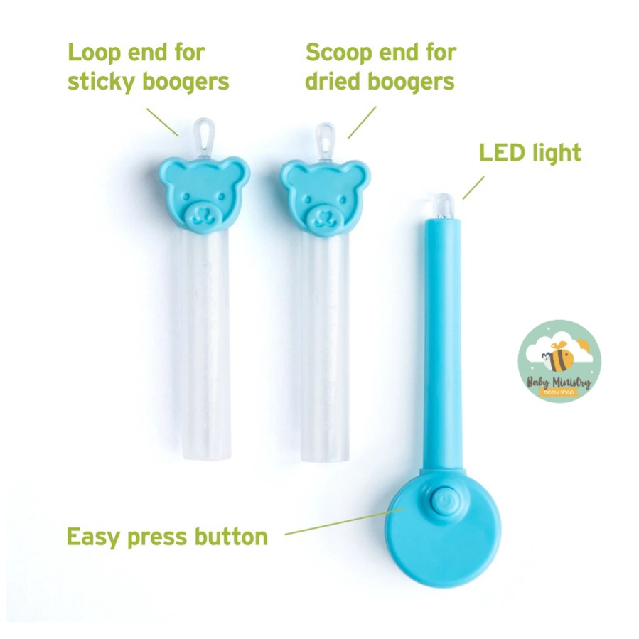 OOGIEBEAR / BOOGER TOOL  - Pembersih Hidung dan Telinga Bayi / oogie / Pembersih Telinga Bentuk / korek hidung bayi / korek telinga bayi/ BABY Ministry / babyministry / baby.ministry / x-kids better booger tool