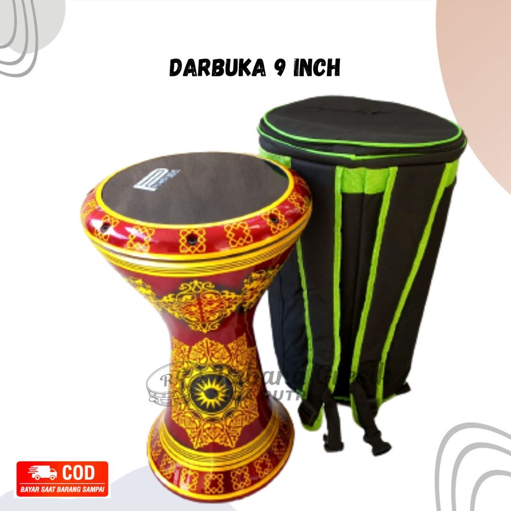 Darbuka alumunium cor dumbuk ukuran 8.3/4 atau 8.75