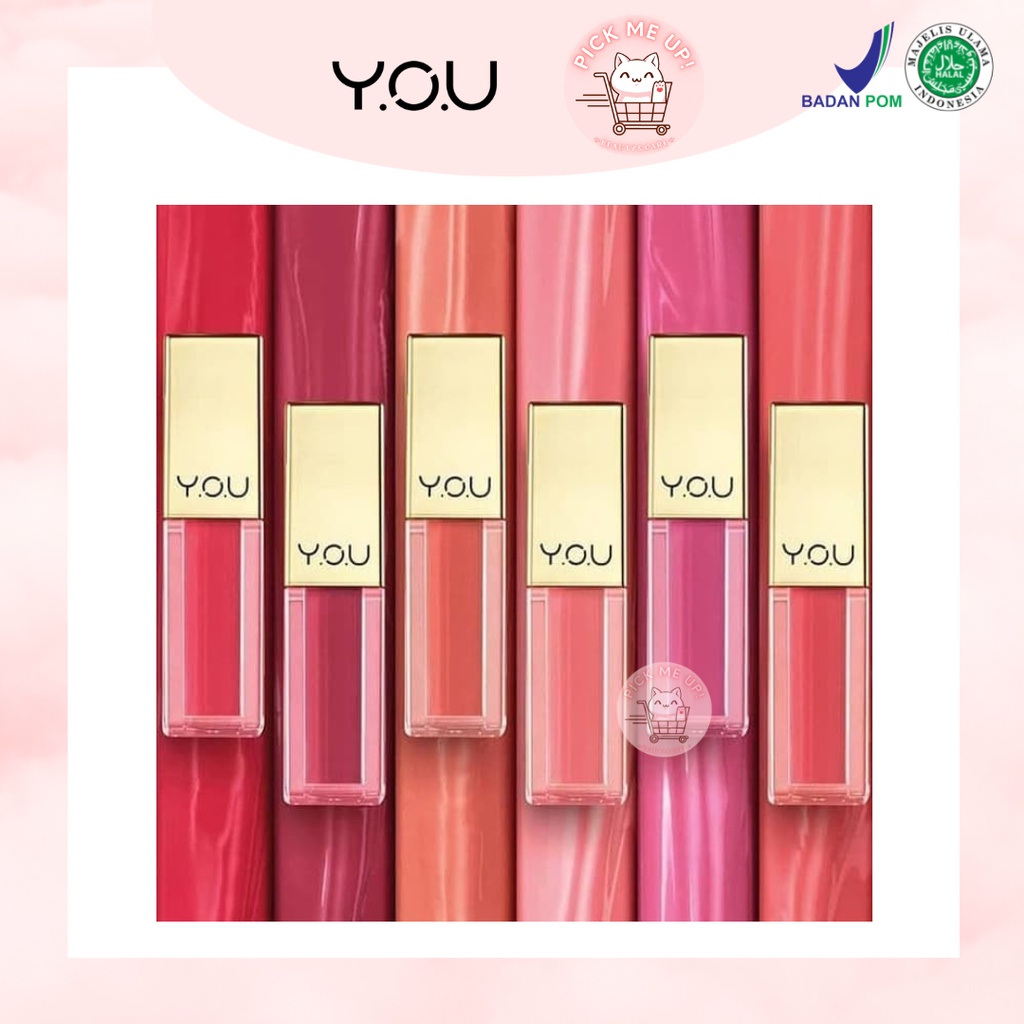 YOU Rouge Velvet Matte Lip Cream | TERMURAH & TERLARIS | Lip Cream Cantik | Lipstik | Pewarna Bibir 