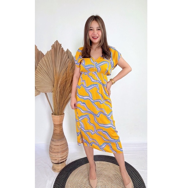 Daster Dress Manohara Bali-MN - FUJI MUSTARD