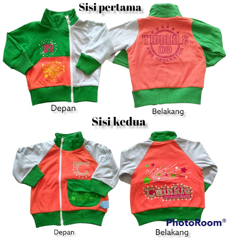 sweater ziper anak laki&quot; 1-3 tahun