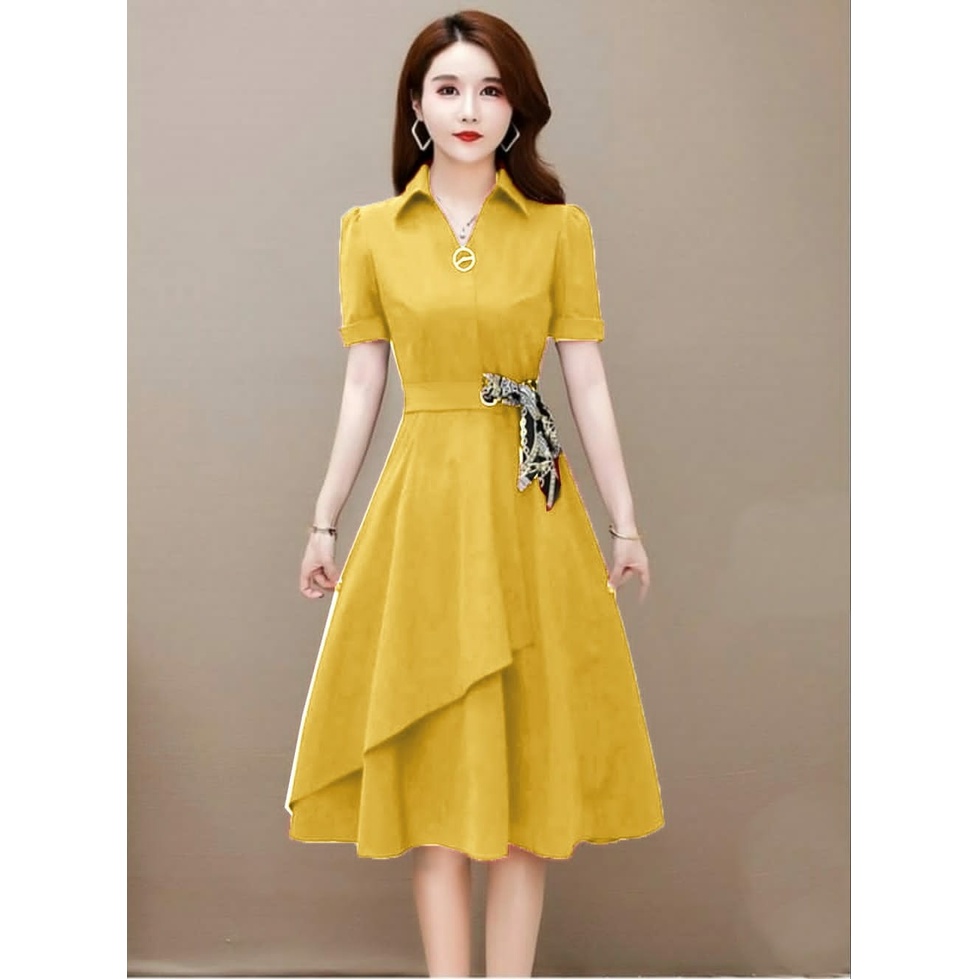 FWG - DRESS MOMITA / DRESS / BAJU DRESS WANITA KOREA / DRES KONDANGAN / DRESS WANITA / LONGDRESS