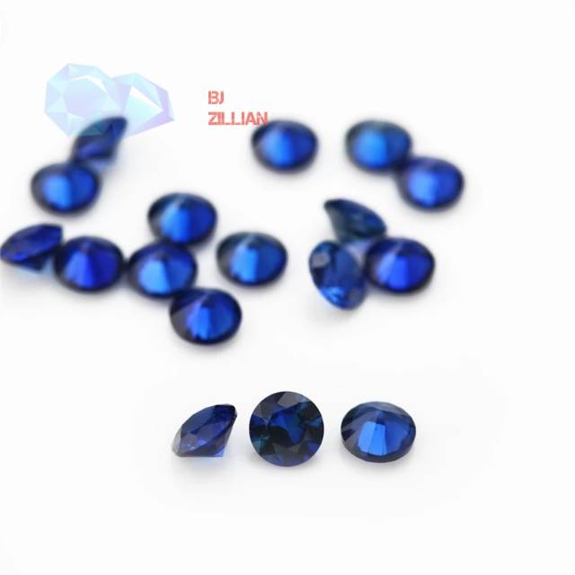 Blue Safir 2 - 3 mm Corundum Syntetic Per butir High Quality