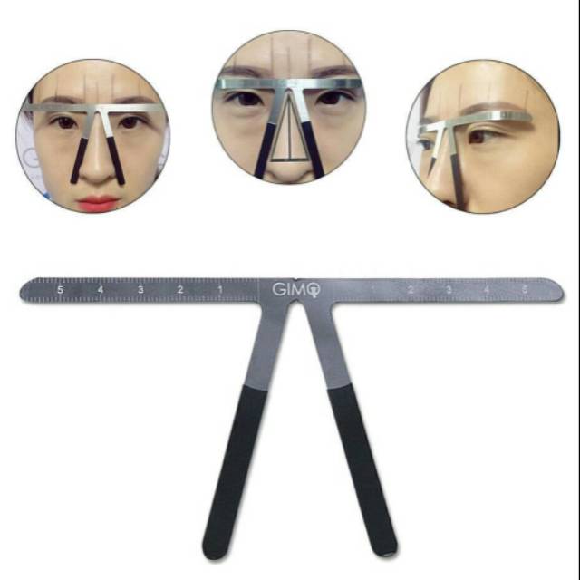 PENGGARIS BALANCE EYEBROW/ PENGGARIS CETAKAN ALIS/  PENGGARIS SULAM  ALIS+KOTAK/JBS Penggaris Alis / JBS EYEBROW BALANCE RULER