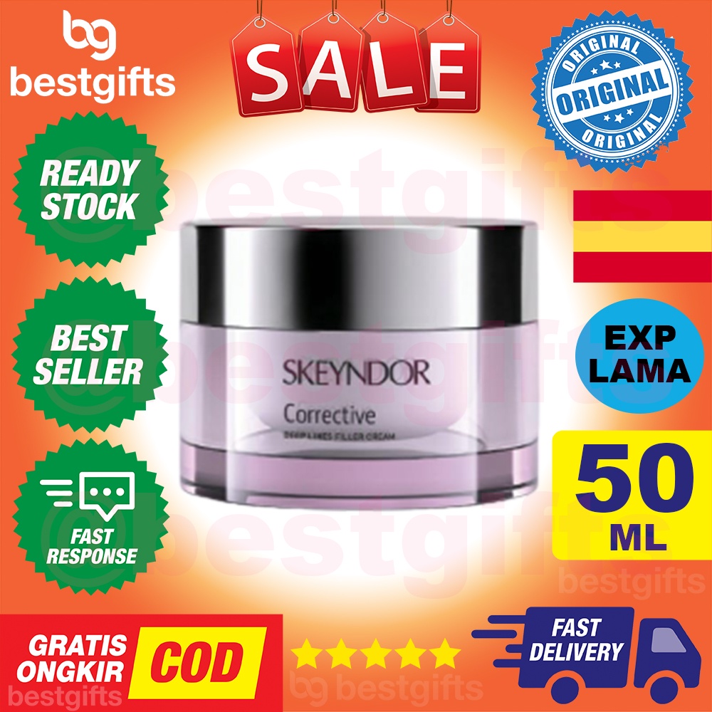 SKEYNDOR CORRECTIVE DEEP LINES FILLER CREAM INSTANT WRINKLE FILLER CREAM KRIM MENGHILANGKAN KERUTAN KERIPUT MUKA WAJAH 50 ML