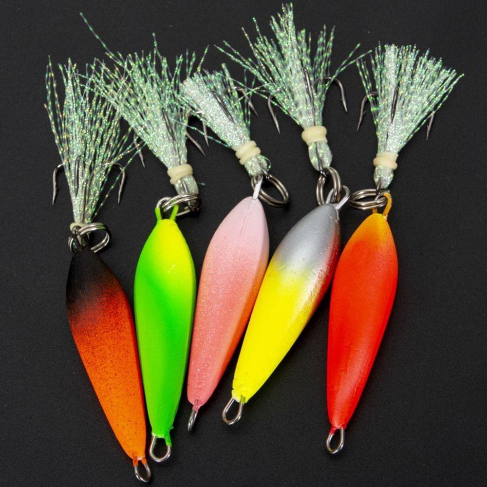 Top 5pcs EPS Busa Es Umpan Pancing 3g Artificial Jigging Walleye Kait Bulu