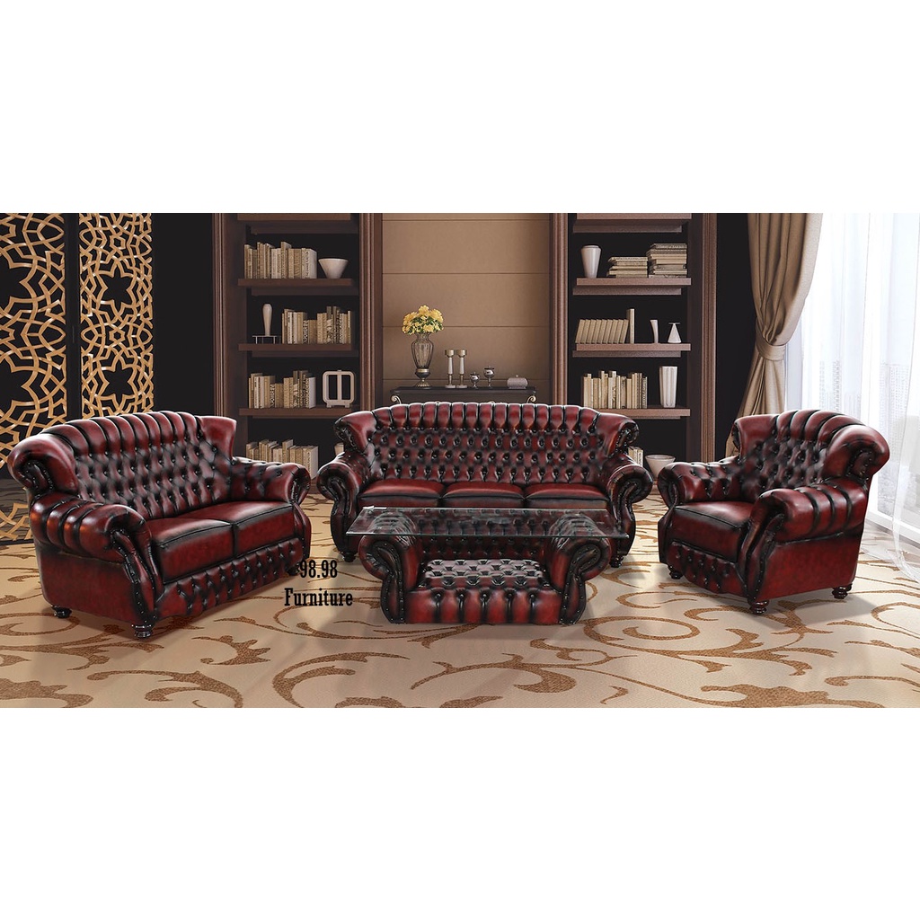 TITOV Sofa Tamu Kulit 321 - Sofa Kulit - Sofa 321 - Sofa Tamu Impressa - VW Furniture