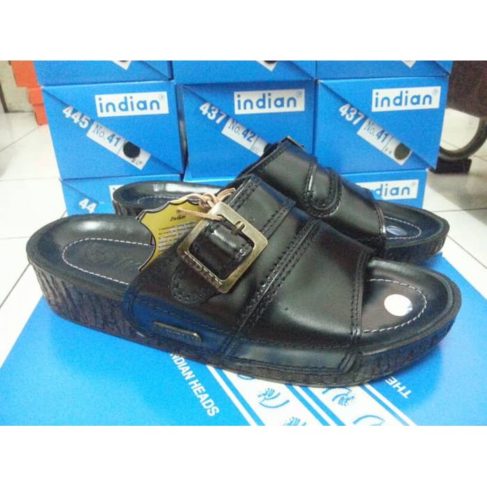 B653M Sandal Sepatu Wanita & Pria Indoor Outdoor Berongga Fl 5640XL Sandal Indian 445 Black - Hitam