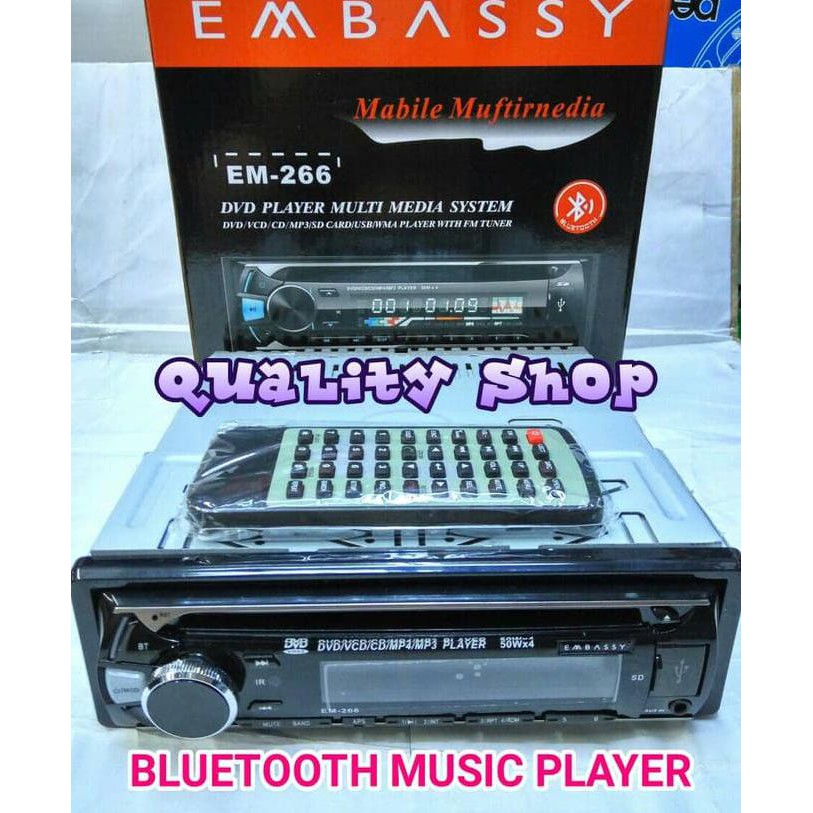 READY dvd mobil EMBASSY dvd usb sd radio baca kaset bandel tahan panas
