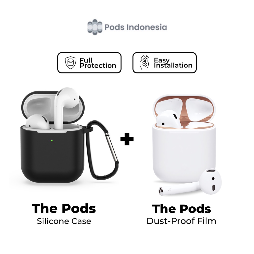 Bundling Protection Kit [Slicone case The Pods + The Pods Dust-Proof Film] by Pods Indonesia