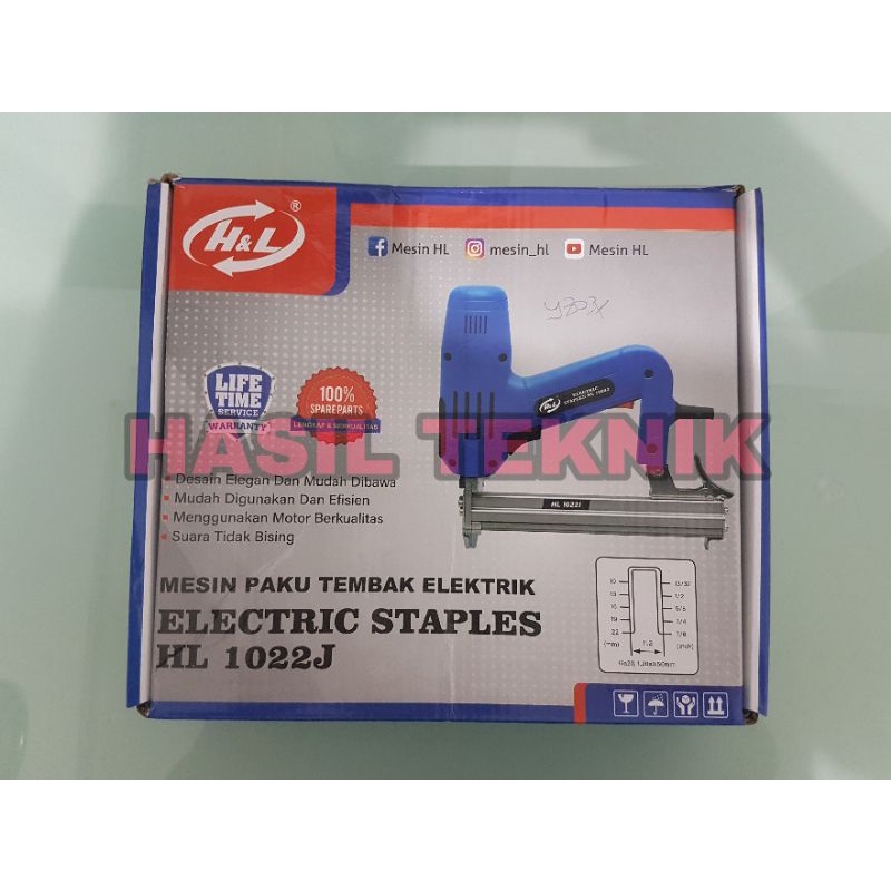 

Mesin Paku Tembak Elektrik Staples H&L HL 1022 J