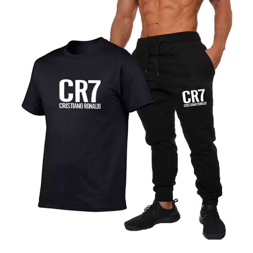 Baju Kaos Setelan + Celana Panjang Pria Distro Keren Kekinian