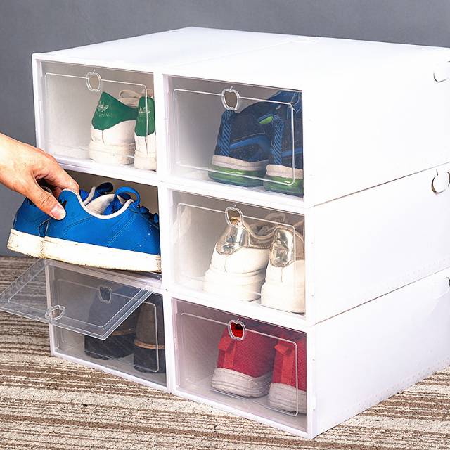 (Apple) kotak sepatu ( Bisa Muat sepatu Size 44 ) /  Kotak Sepatu Lipat Ukuran L / Shoe Box Portable