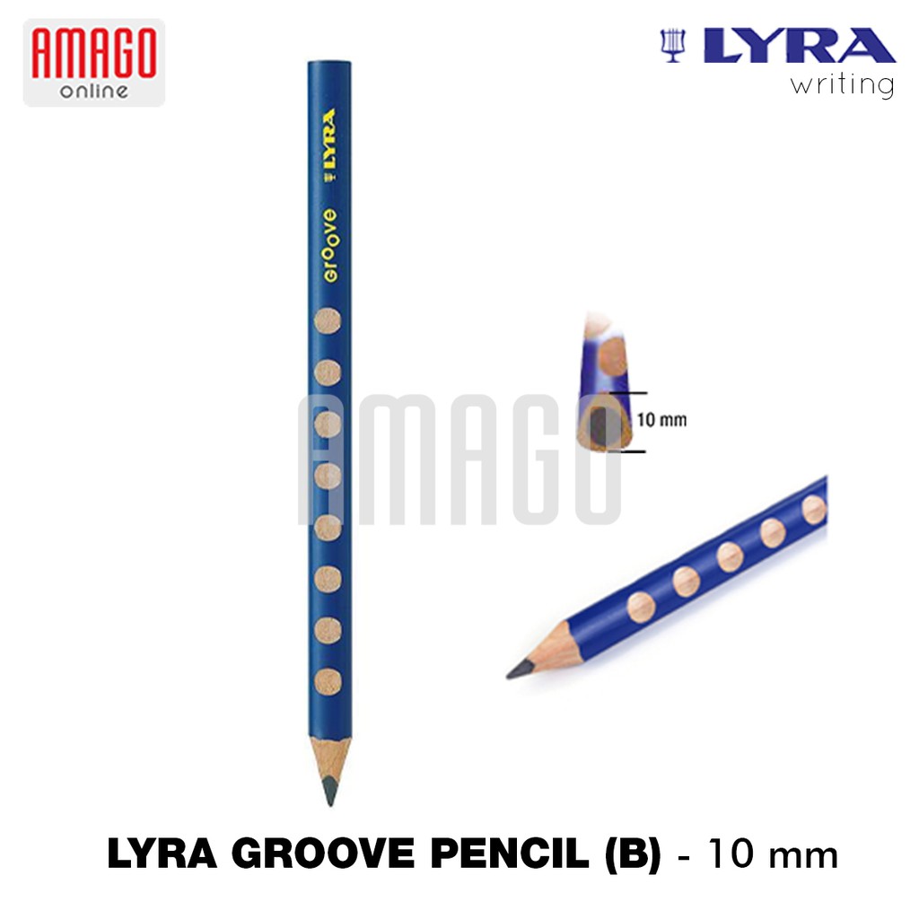 LYRA Groove Pencil Jumbo (B) - Black - 10 mm - 1870101