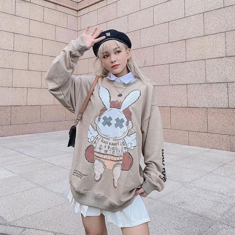 HODISO - Basic Sweater Angel Bunny Unisex Size M-XXL (Pria&amp;Wanita)