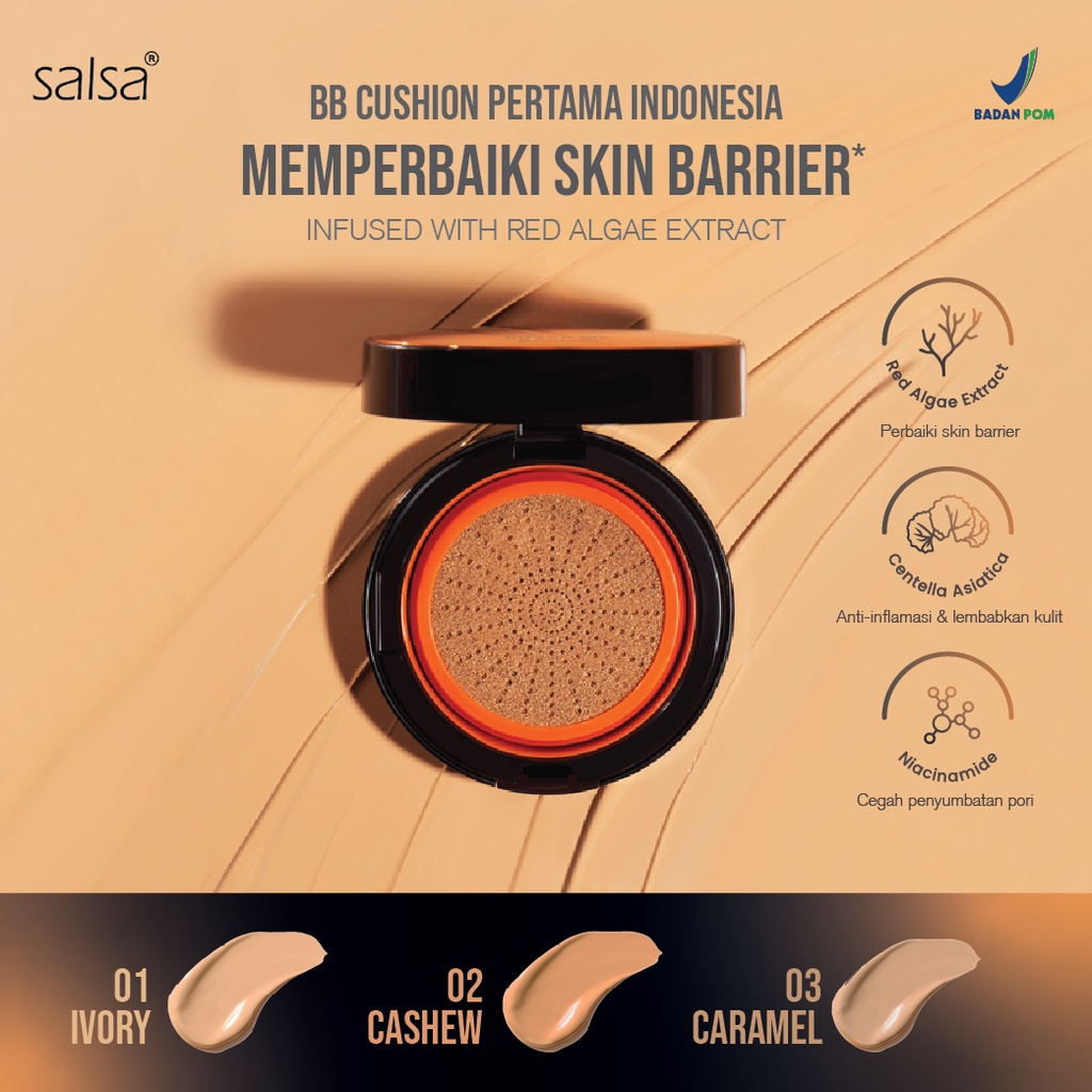 ★ BB ★  SALSA Cover Me BB Cushion - Semi Matte - Medium Coverage - Foundation Makeup