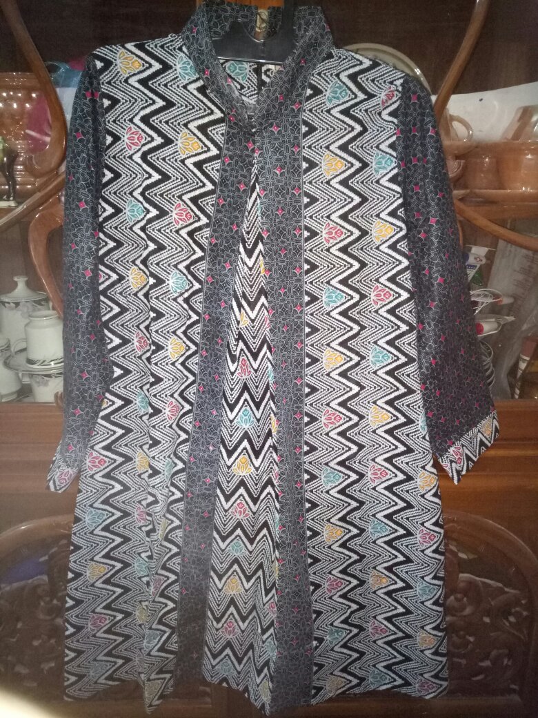 Tunik Batik Wanita Modern Terbaru Jumbo M L Xl Xxl Atasan Batik Wanita Seragam Murah Riskymabatik