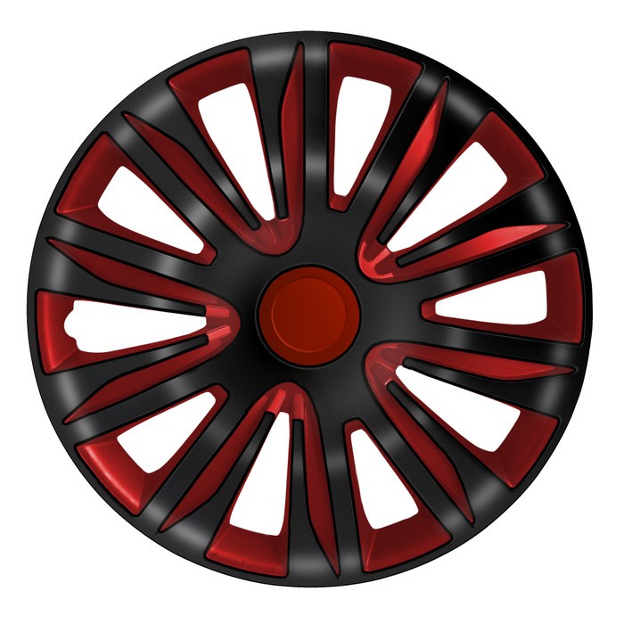 COVER VELG SPORT WHEEL DOP RODA LOWIN DESIGN 14 INCHI MERAH &amp; HITAM 5083 - 1 SET 4PCS