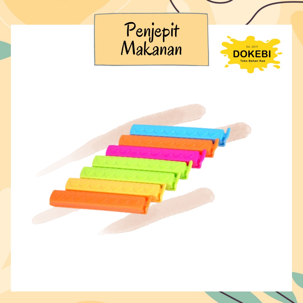 Klip Segel Makanan - penjepit bungkus makanan -  PENJEPIT KEMASAN MAKANAN RINGAN PLASTIK KLIP