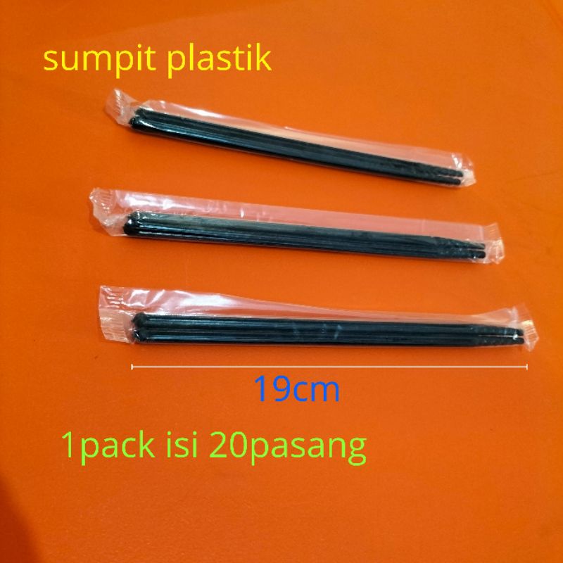 Sumpit Plastik Higienis Sumpit Hitam