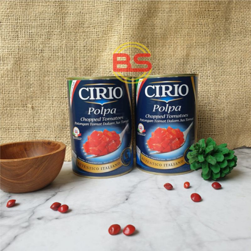 Cirio Tomato Polpa  Chopped / Tomat potong Cirio 400gr