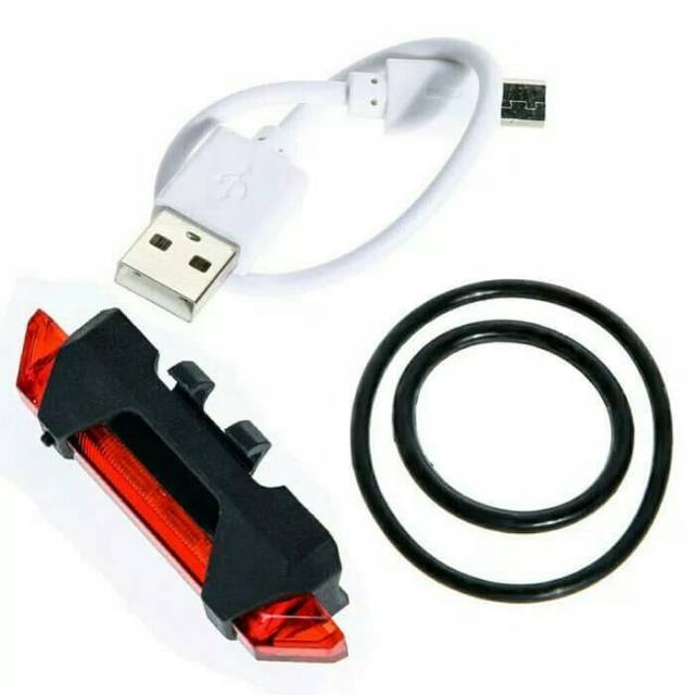 Lampu Sepeda Usb Charge Di Belakang Sepeda ORI in Box