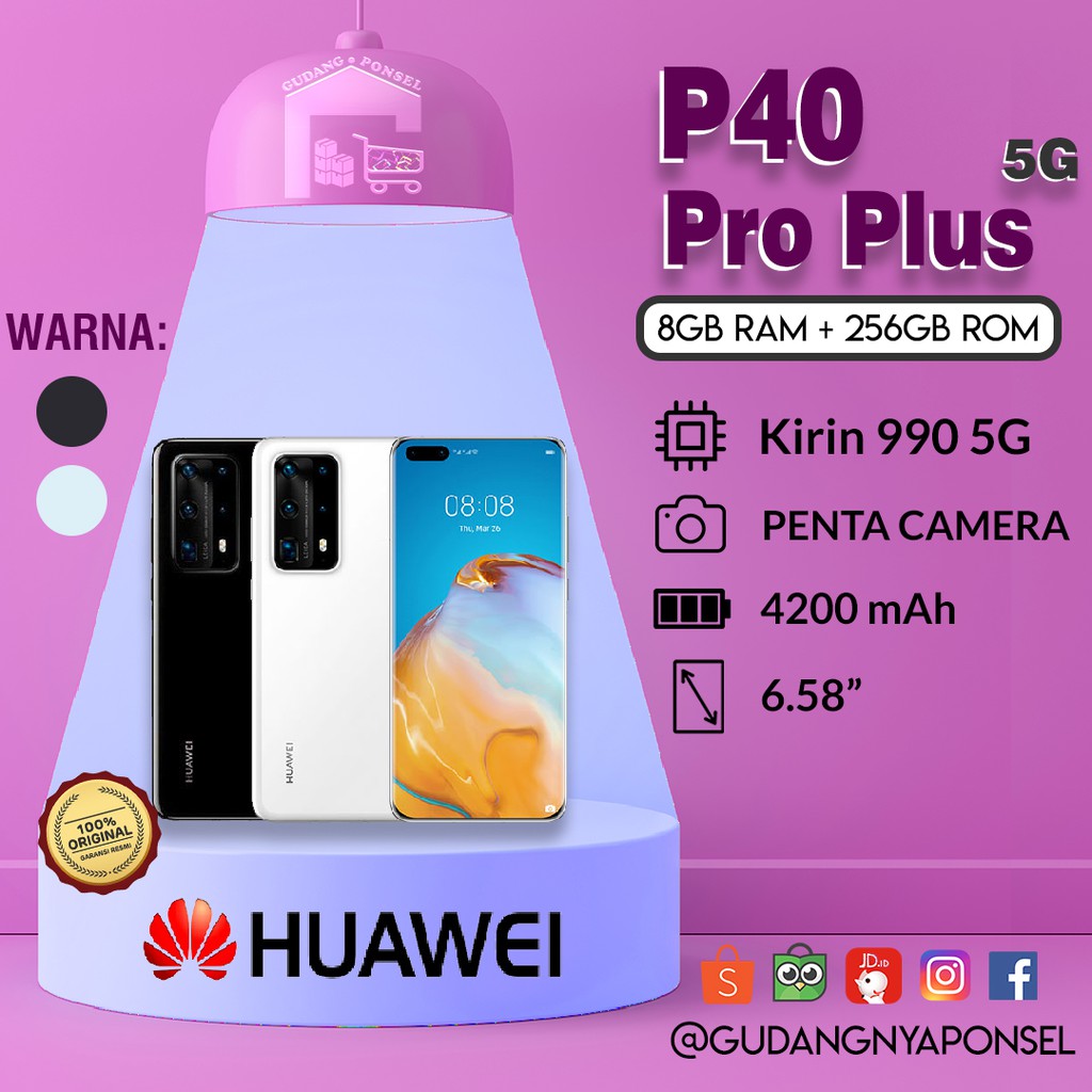 [100% RESMI] HUAWEI P40 PRO PLUS 5G — 8GB/256GB