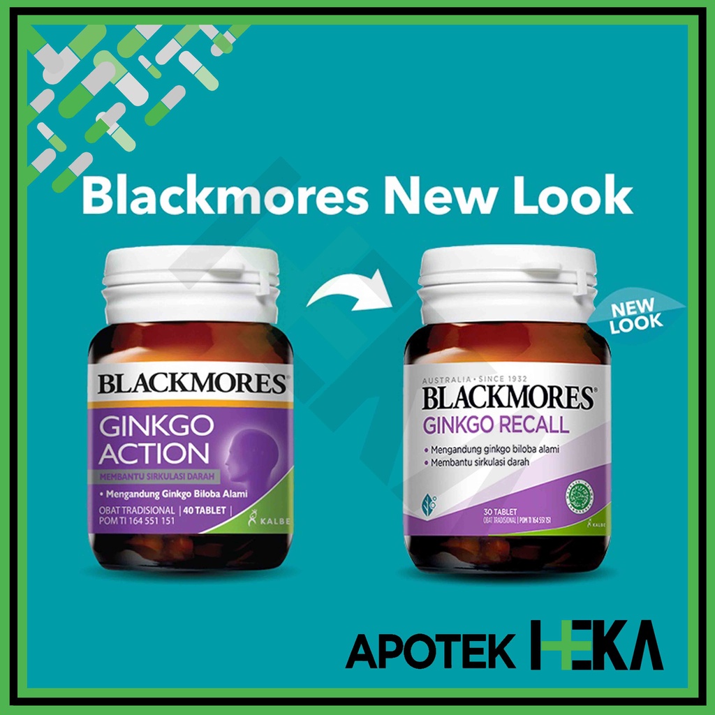 Blackmores Ginkgo Recall isi 30 Tablet (SEMARANG)