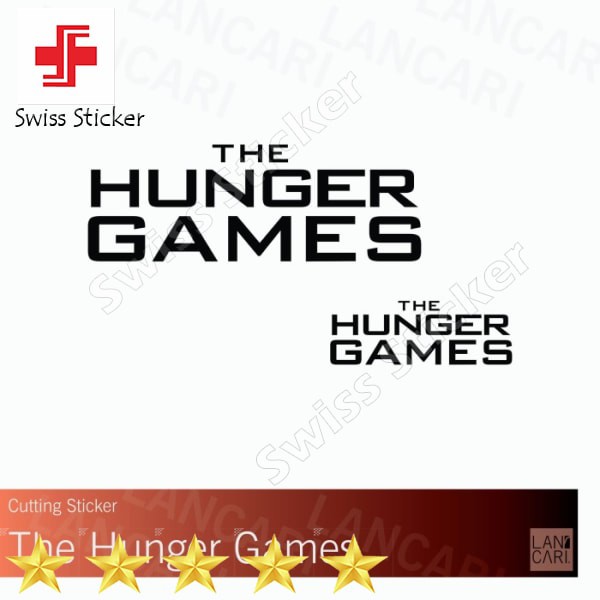 

Promo Sticker Cutting The Hunger Games Vinyl Cut Stiker - Putih Elegan