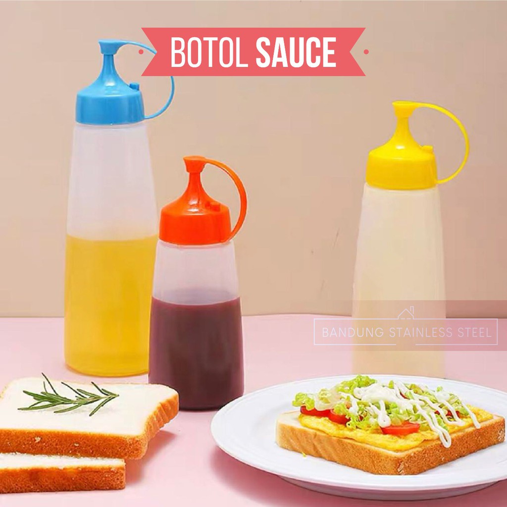 Botol Saus 180ml Saos Kecap Minyak Mayones Plastik Warna