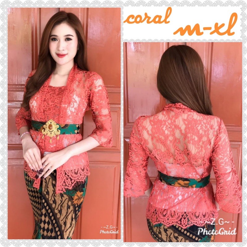 Kebaya jadi semi italy trompet premium