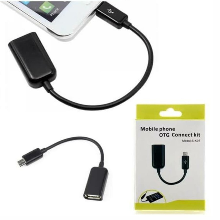 Kabel Usb otg Micro Android sambungan hp untuk sound card mouse dll