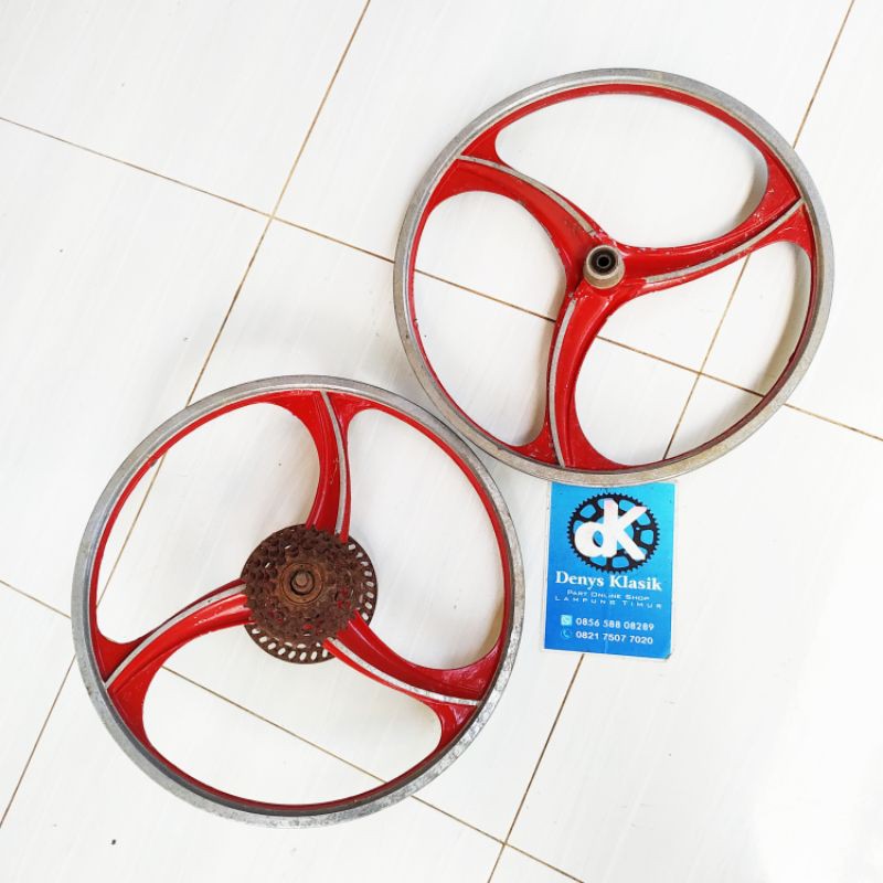 velk racing kipas palang 3 5 bintang sepeda alloy ukuran 20 modif minion minitrex BMX sepeda lipat