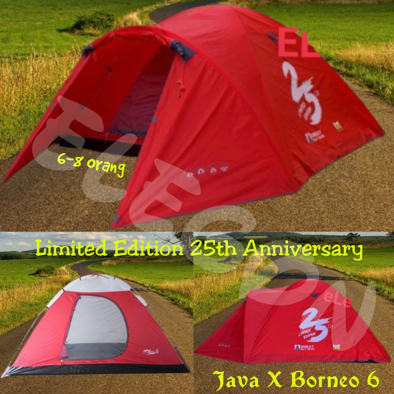 Tenda Borneo 6 x Great Outdoor Java 6 MIS Limited Edition Anniversary Original