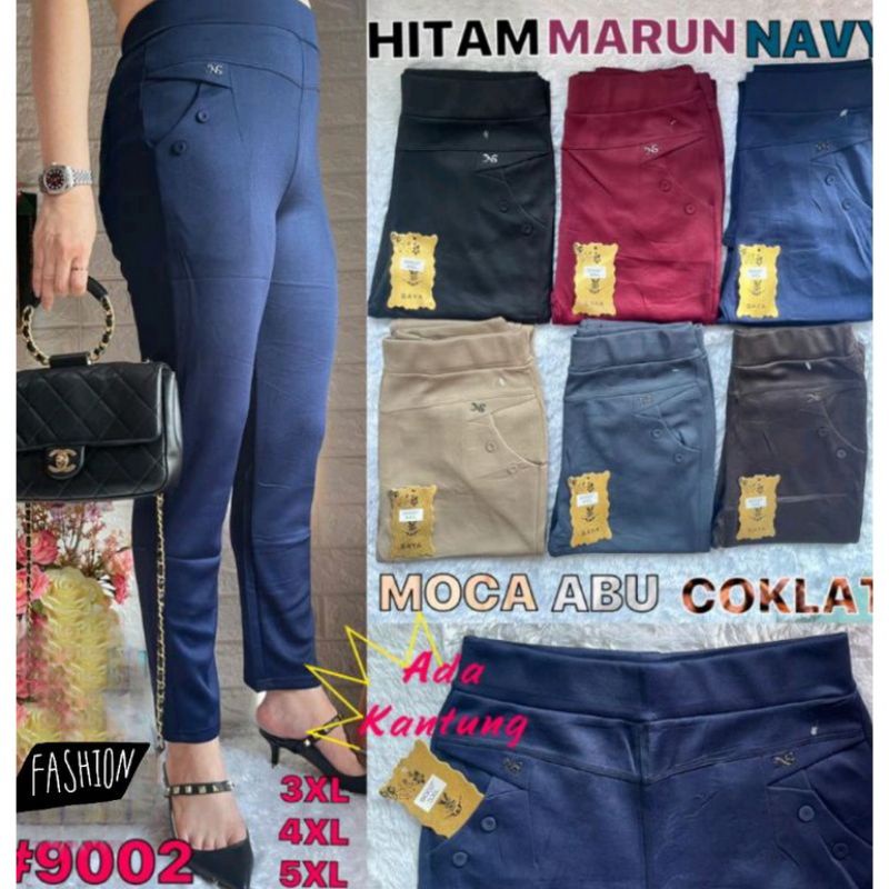 Celana legging wanita fashion jumbo / legging wanita jumbo model kancing