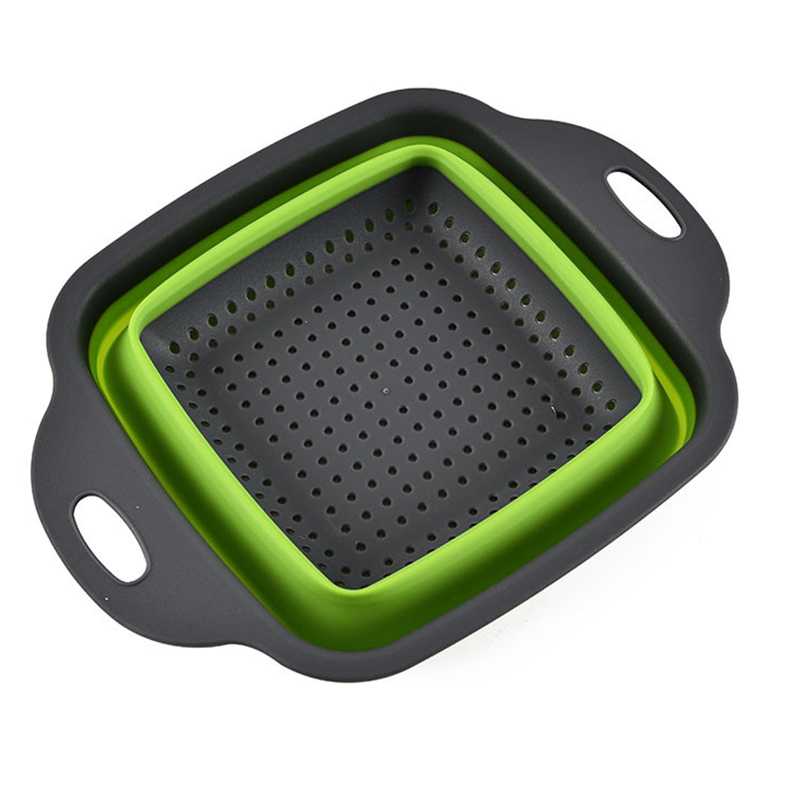 [FOOD GRADE] Keranjang Saringan Lipat Silicone Drain Basket Collapsible